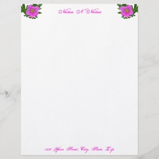 ホットピンクビーチバラレターヘッド レターヘッド (正面)