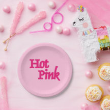 ホットピンクピンク紙プレート