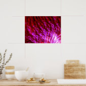 ホットピンクファイアウォール ポスター (キッチン)