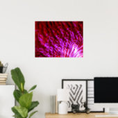 ホットピンクファイアウォール ポスター (ホームオフィス)