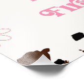 ホットピンクファーストRodeo 1stバースデーウェルカムサイン フォトプリント (角)