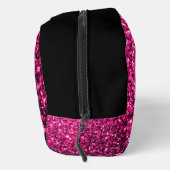 ホットピンクフェイクグリッタースパークルブラックモノグラム ドップキット (右)