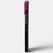 ホットピンクフェイクグリッター《写真》ぼけ味 Case-Mate iPhoneケース (裏面 / 左)