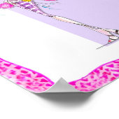 ホットピンクフェザーBoaポスター ポスター (角)