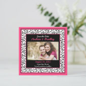 ホットピンクフォトダマスクフローラ保存日 セーブザデート (スタンド正面)