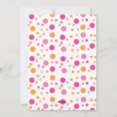 ホットピンクフクロウ 招待状 (裏面)