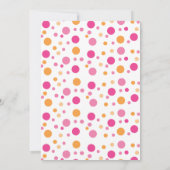 ホットピンクフクロウ 招待状 (裏面)