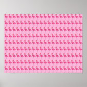 ホットピンクフラミンゴフラミンゴス熱帯鳥ポスター ポスター (正面)