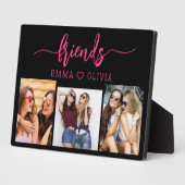 ホットピンクフレンズ3フォトフレンドシップコラージュ フォトプラーク (側面)