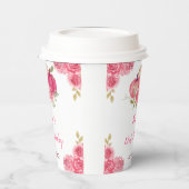 ホットピンクフローラカボチャ誕生日 紙コップ (左)