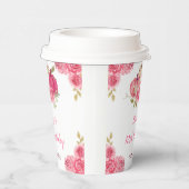 ホットピンクフローラカボチャ誕生日 紙コップ (右)