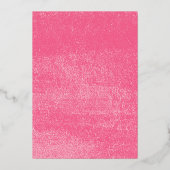 ホットピンクフローラキンセアニェラ 箔招待状 (裏面)