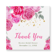 ホットピンクフローラブライダルシャワー