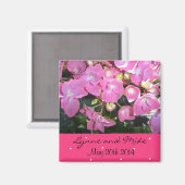 ホットピンクフローラ保存日 マグネット (正面/裏面)