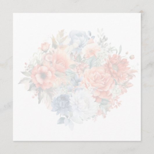 ホットピンクフローラ結婚のメニューカード メニュー (裏面)