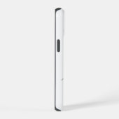 ホットピンクブラックイニシャル名モノグラムの iPhone 15ケース (右側面)