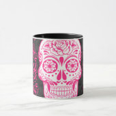 ホットピンクブラックシュガースカルバラゴシックグランジ マグカップ (中央)