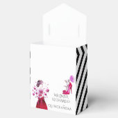 ホットピンクブラックハイヒールシューズキンセアニェラパーティー フェイバーボックス (オープン)