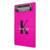 ホットピンクブラックモノグラム ミニクリップボード (アングル2)