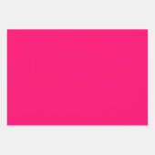 ホットピンクブラック水玉模様ストライプ ラッピングペーパーシート (正面3)