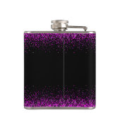 ホットピンクブラック50と素晴らしい名前をカスタムする モダン フラスク (裏面)