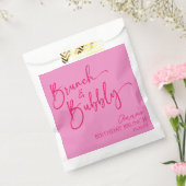 ホットピンクブランチ&バブリー誕生日ブランチパーティー フェイバーバッグ (封をした状態)