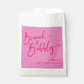 ホットピンクブランチ&バブリー誕生日ブランチパーティー フェイバーバッグ (正面)