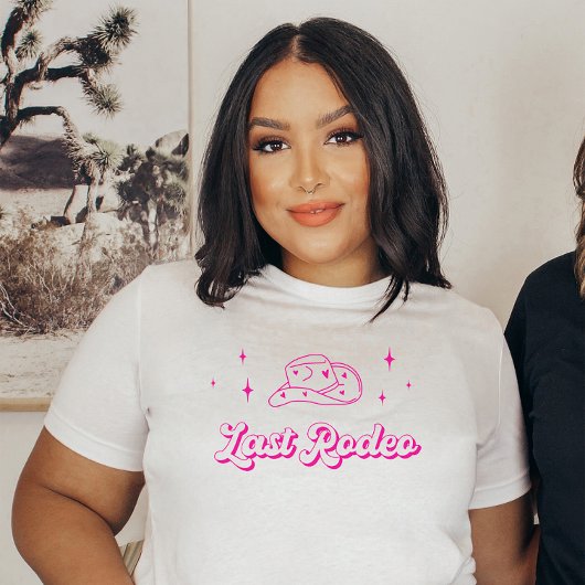 ホットピンクブリデスラストロデオバチェロレッテ Tシャツ