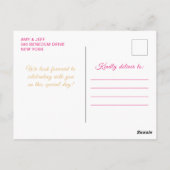 ホットピンクプリンセスフローラキンセアニラ ポストカード (裏面)