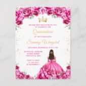 ホットピンクプリンセスフローラキンセアニラ ポストカード (正面)