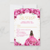 ホットピンクプリンセスフローラキンセアニラ 出欠カード (正面)