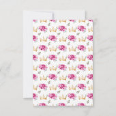 ホットピンクプリンセスフローラキンセアニラ 出欠カード (裏面)