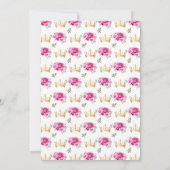 ホットピンクプリンセスフローラキンセアニラ 招待状 (裏面)