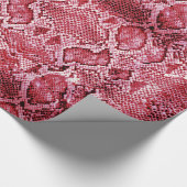 ホットピンクヘビプリント ラッピングペーパー (角)