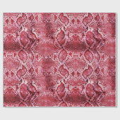 ホットピンクヘビプリント ラッピングペーパー (フラット)