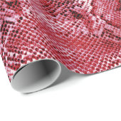 ホットピンクヘビプリント ラッピングペーパー (ロールコーナー)