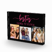 ホットピンクベスティーズ友達3フォトコラージュキープサケ フォトブロック (右)