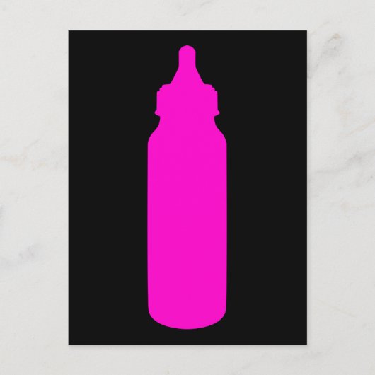 ホットピンクベビーボトル ポストカード (正面)