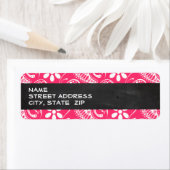 ホットピンクペイズリー;ヴィンテージChalkboard ラベル (インサイチュ)