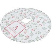 ホットピンクホリーベリークリスマスツリースカート フリース ツリースカート (アングル)