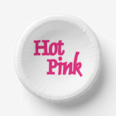 ホットピンクホワイト紙ボウル ペーパーボウル (正面)