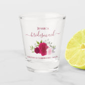 ホットピンクボホバラズエレガントブリデスメ結婚イド ショットグラス (正面)