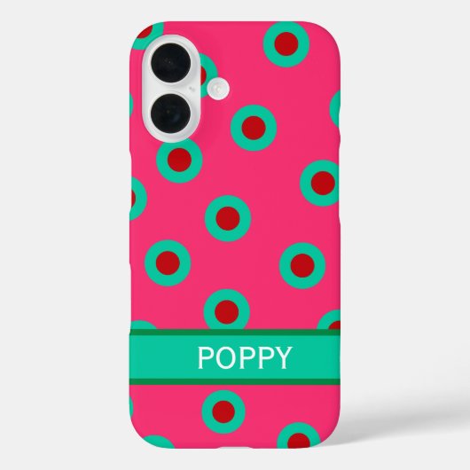 ホットピンクマクシマリスト Case-Mate iPhoneケース (裏面)