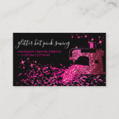 ホットピンクマシン ファブリックテーラー ファブリック 縫製 名刺 (裏面)