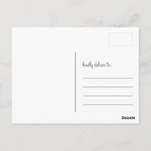 ホットピンクメイソン結婚ジャースありがとうはがき ポストカード (裏面)