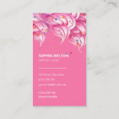 ホットピンクモダンカラフルベーカリー 名刺 (裏面)