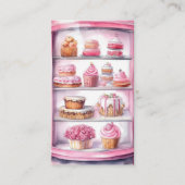 ホットピンクモダンカラフルベーカリー 名刺 (正面)