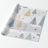 ホットピンクモダングルービークリスマス ラッピングペーパー (アンロールド)