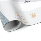 ホットピンクモダングルービークリスマス ラッピングペーパー (ロールコーナー)