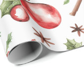 ホットピンクモダングルービークリスマス ラッピングペーパー (ロールコーナー)